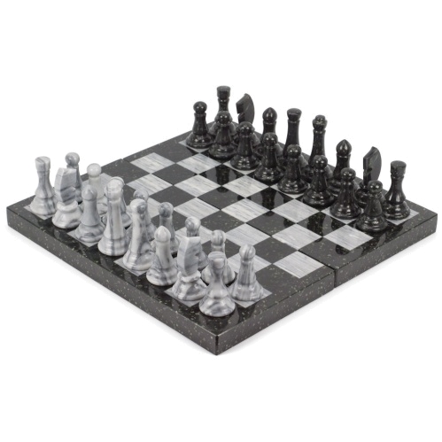 Шахматы шашки нарды 3 в 1 змеевик мрамор