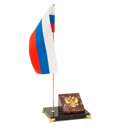 Флагшток с гербом России креноид