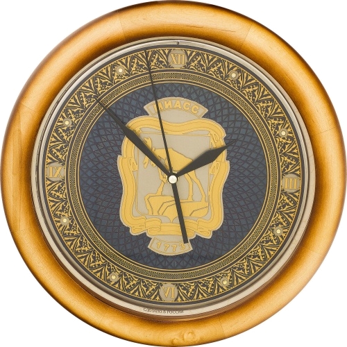 Гравюра на стали - Часы «Герб Миасса»