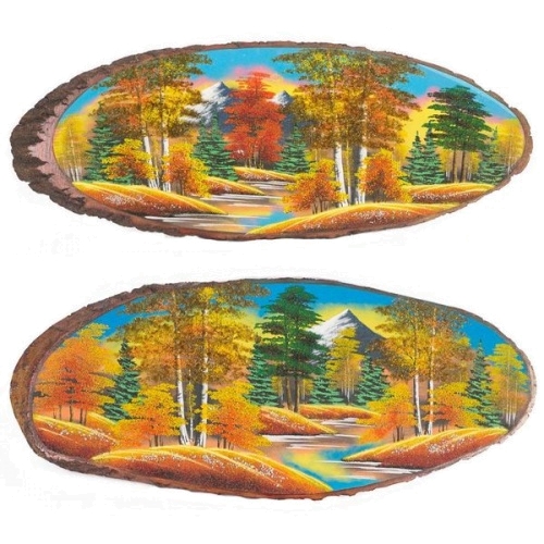 Картина на дереве «Осень», горизонтальное 90-95 см