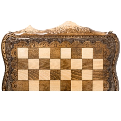 Подарочные шахматы и нарды (2 в 1) «Арарат». 61х72 см. 
