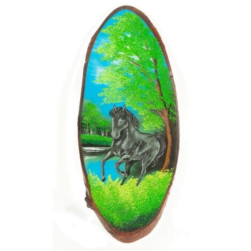 Картина на дереве «Лошадка» вертикальное 75-80 см