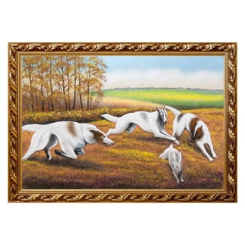 Картина «Охота на зайца», багет - 40х60 см.