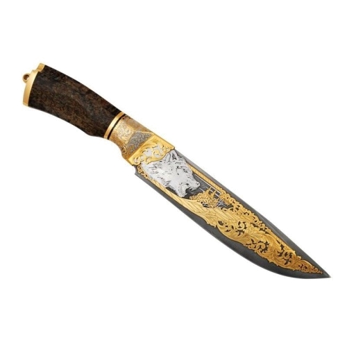 Нож «Таежный 2» сувенирный (дамаск, ручная работа)