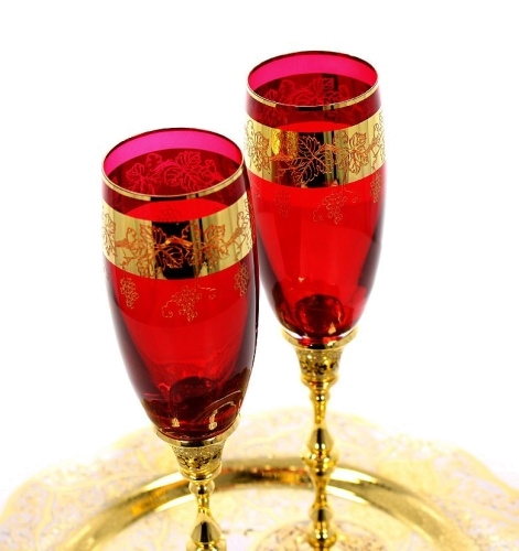 Набор для шампанского «Красный»