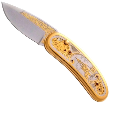 Складной нож подарочный «Спасская Башня Кремля» (вариант 2)