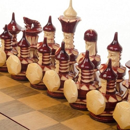 Шахматы подарочные резные ручной работы «Дорожные»