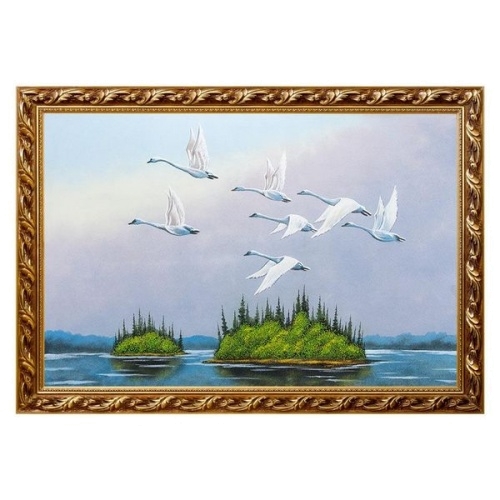 Картина «Лебеди» (вариант 2), (40х60 см)
