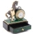 Часы "Конь с попоной" малахит бронза 165х80х210 мм 2800 гр.