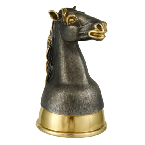 Стопка-перевертыш «Лошадь», серебро с золочением