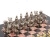 Шахматы "Спартанцы" из лемезита и змеевика 28х28 см