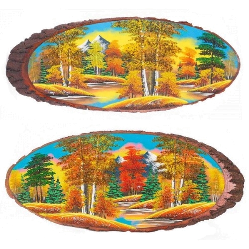 Картина на дереве «Осень», горизонтальное 100-105 см