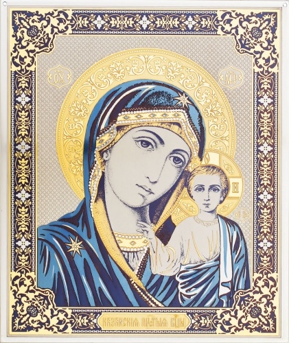 Настенная икона казанской богоматери (вариант 2) г. Златоуст