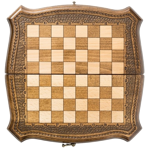 Подарочные шахматы и нарды (2 в 1) . 30х30 см. 