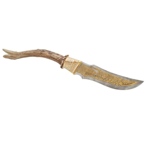 Нож «Зубр» сувенирный (дамаск, ручная работа)