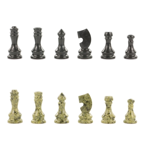 Шахматы шашки нарды 3 в 1 из змеевика