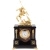 Часы "Георгий Победоносец"  из яшмы долерита и бронзы