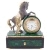 Часы "Конь с попоной" малахит бронза 165х80х210 мм 2800 гр.