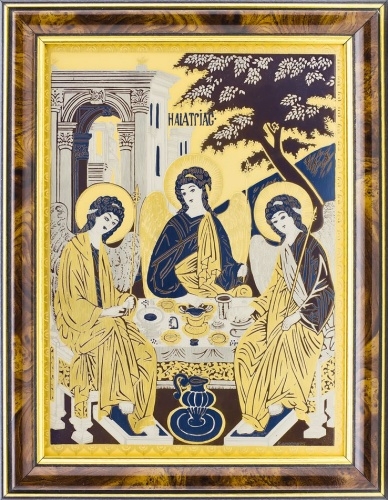 Настенная икона «Троица» (вариант 2) г. Златоуст