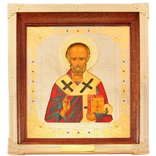 Икона «Николай Чудотворец», в позолоте