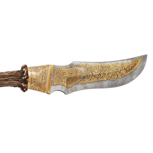 Нож «Зубр» сувенирный (дамаск, ручная работа)