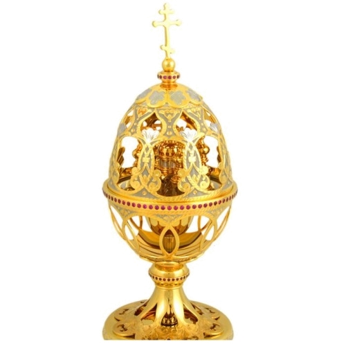 Пасхальное яйцо просечное «Храм с куполами»