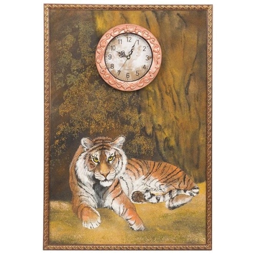 Часы с картиной «Тигр» 45х65 см