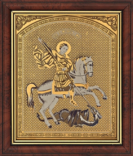 Икона «Георгий Победоносец» (вариант 2) г. Златоуст