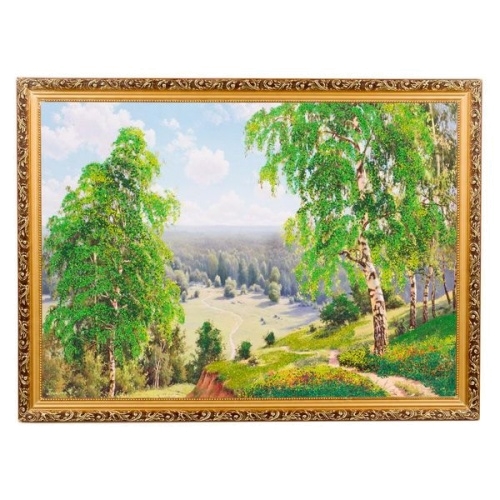Картина «Березовая долина», багет - 50х70 см.