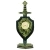 Часы "Щит и меч" камень змеевик 120х70х300 мм 1060 гр.