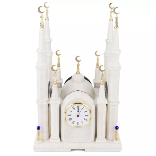 Часы "Мечеть" из мрамора большая