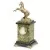 Часы "Вздыбленный конь" змеевик статуэтка мрамолит 105х105х250 мм 1500 гр.